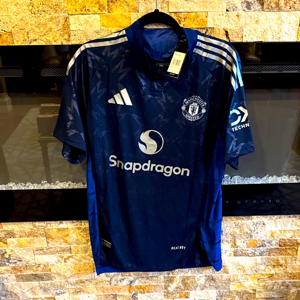 Adidas Brand New Blue Manchester United Mens Jersey 2xl